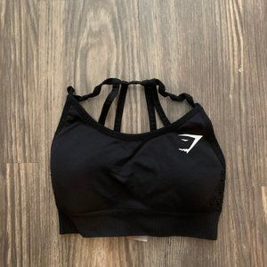 Gymshark black seamless bra